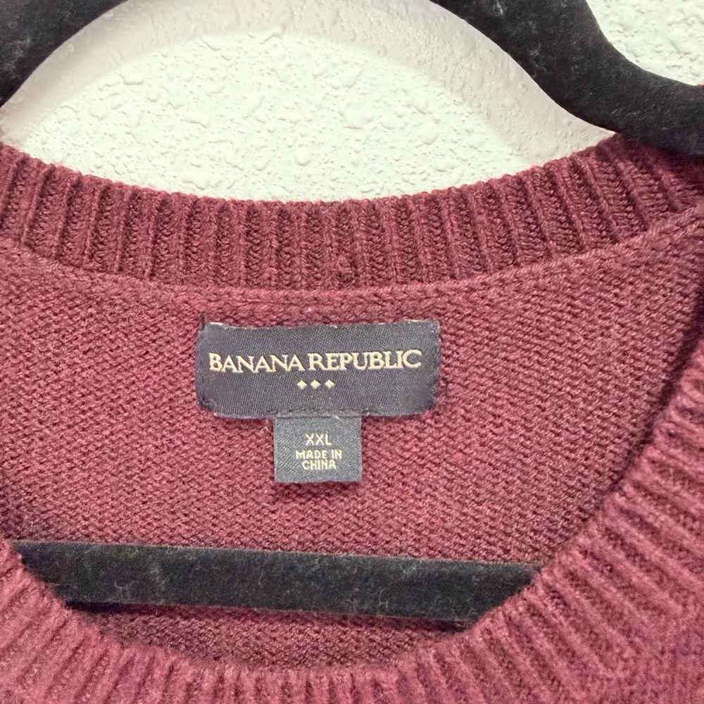 Banana Republic Wool‎ blend Two-Tone Crewneck Sweater XXL